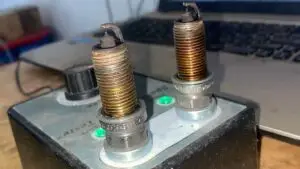 A technician at Nogueira Automotive Mechanic, LLC performing repairs on a vehicle's electrical systems, ensuring optimal performance and safety.